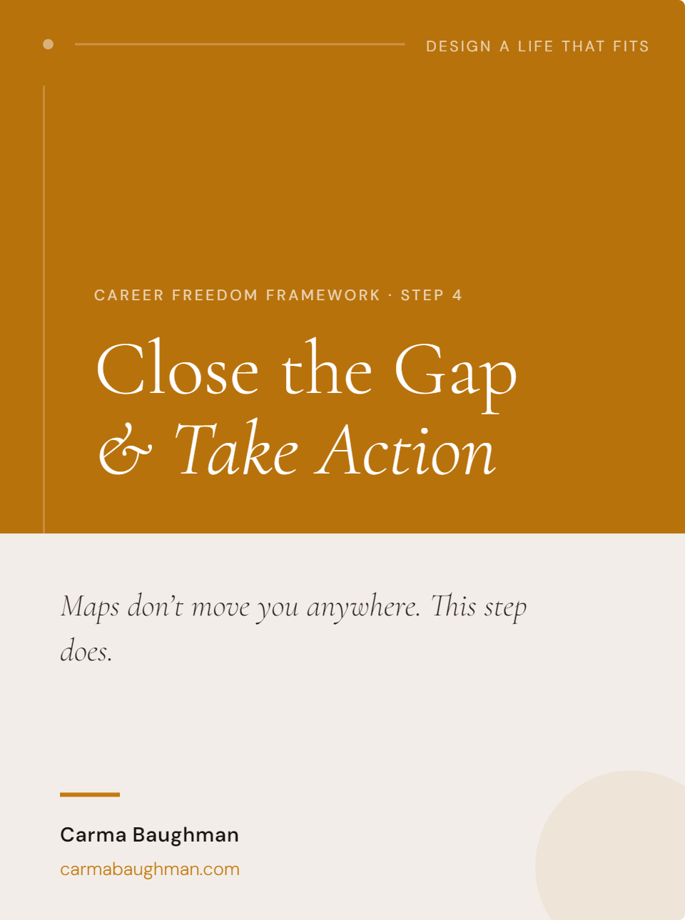 CFF Step 4: Close the Gap & Take Action