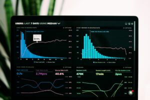 graphs showing metrics and results