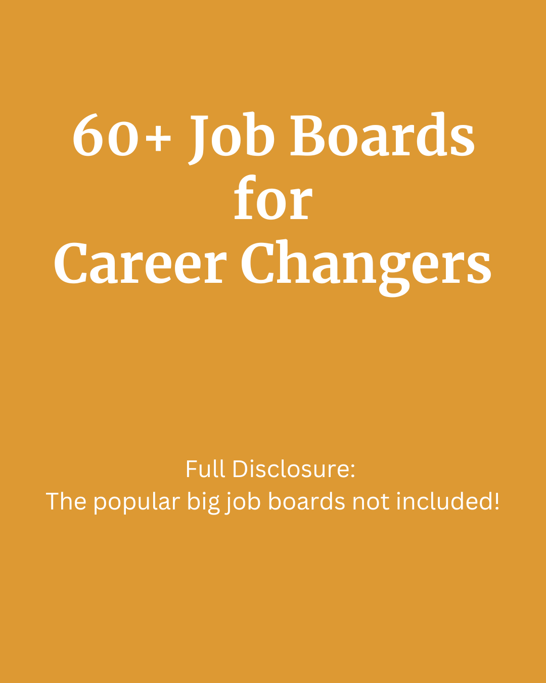 60+ Job Boards for Career Changers